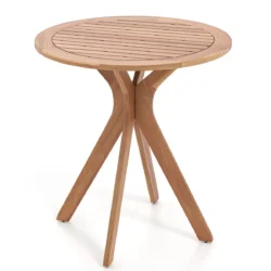 Lauko stalas 70x76cm., šviesiai rudos spalvos