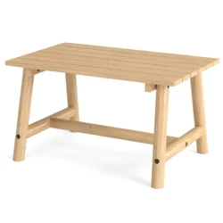 Lauko stalas 90x55x50cm., šviesiai rudos spalvos