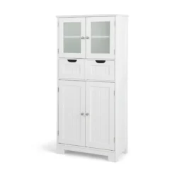 Vonios spintelė 60x30x128cm., baltos spalvos