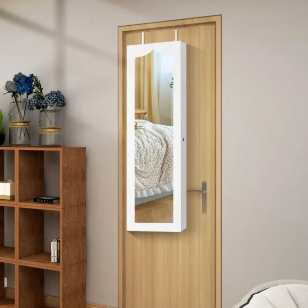 h_ngeschrank-hw63092wh_9_.webp Pakabinamas veidrodis-papuošalų spintelė 36,5x11,5x120cm., baltos/juodos spalvos