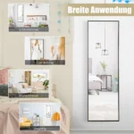 Pakabinamas veidrodis 120x37x2cm., juodos spalvos