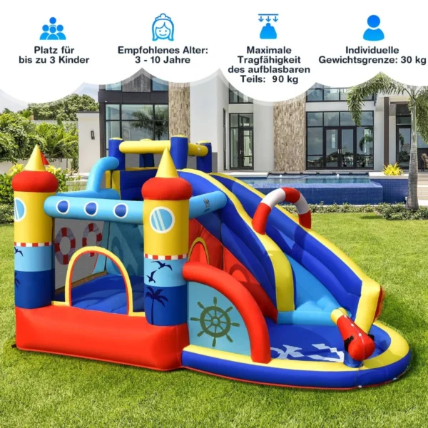 Pripučiamas batutas 360x290x200cm., įvairių spalvų