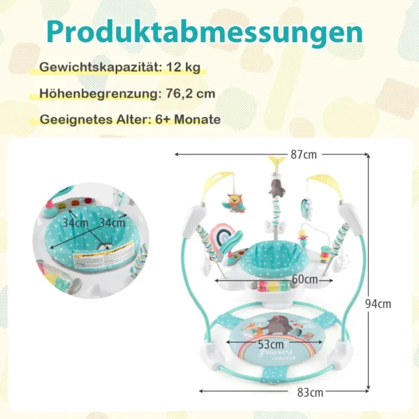 Vaikštynė 87x87x94cm., įvairių spalvų