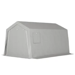 Sandėliukas Outsunny 300x447x255cm., šviesiai pilkos spalvos