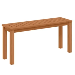 Sodo suoliukas 100x30x47cm., šviesiai rudos spalvos