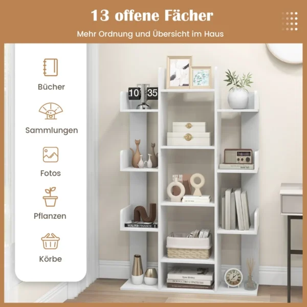 Pastatoma lentyna 86x24,5x141cm., baltos spalvos