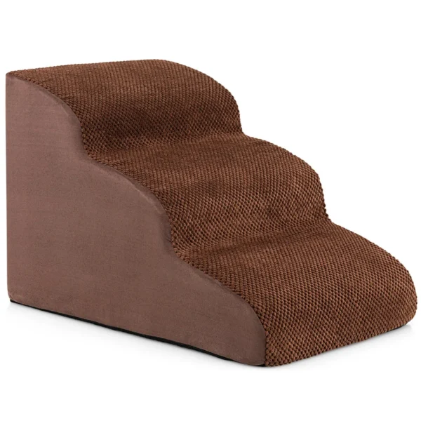 Laiptai gyvūnams 58x42x40cm., rudos spalvos