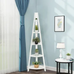 Pastatoma lentyna 39x39x175cm., baltos spalvos