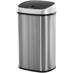 Automatinė šiukšliadėžė Homcom 40,9x28,9x68cm., sidabrinės/juodos spalvos