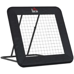 Futbolo kamuolio atmušimo sienelė Homcom 128x118x120cm., juodos spalvos