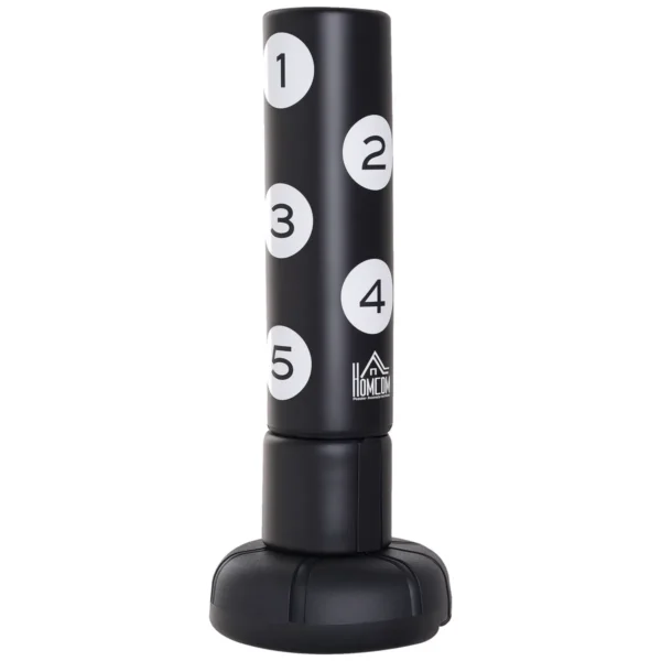 Bokso kriaušė Homcom 70x70x176cm., juodos/baltos spalvos