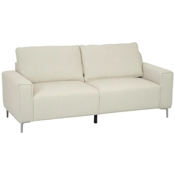 Sofa Homcom 193x77x80cm., kreminės spalvos