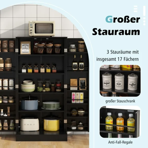 Virtuvės spintelė 60x40x120cm., juodos spalvos