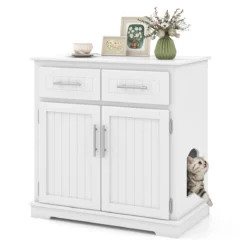 Kačių tualetas 80x45x80cm., baltos spalvos