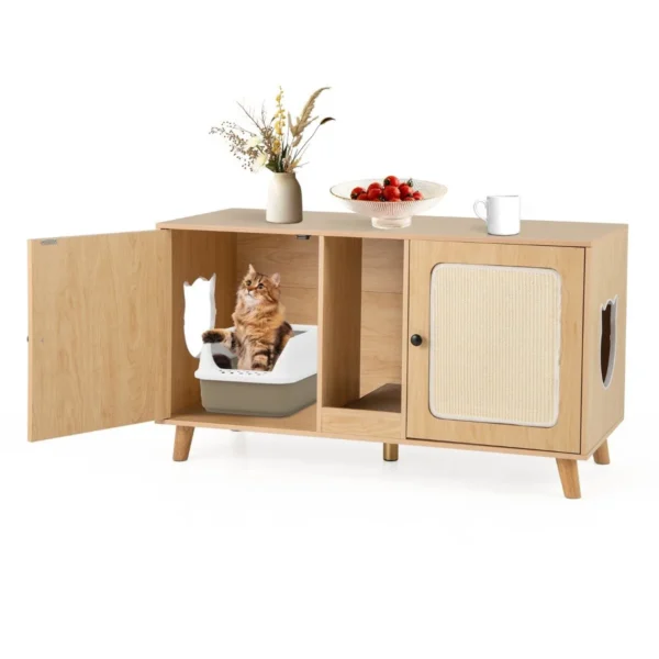 Kačių tualetas 108x50x60cm., šviesiai rudos spalvos