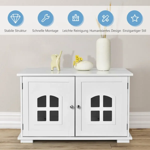 Kačių tualetas 81x53x49cm., baltos spalvos