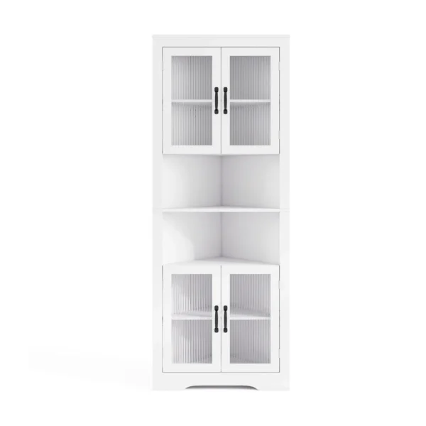 Bufetas 66x35x171cm., baltos spalvos