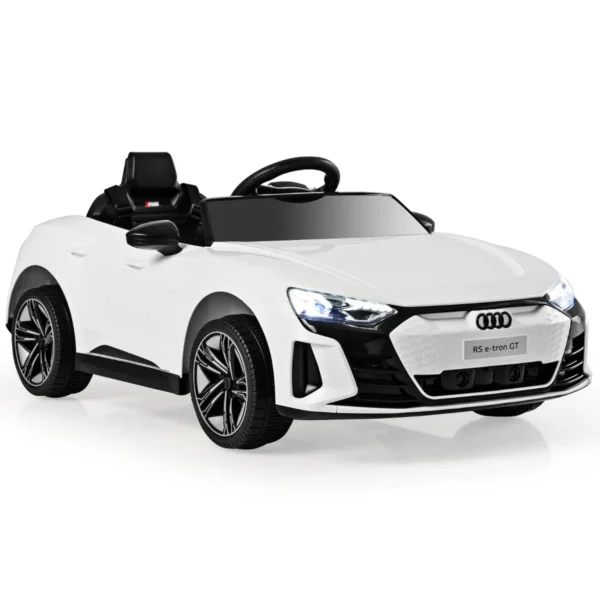 Vaikiškas elektrinis automobilis 104x58x41cm., baltos/juodos spalvos