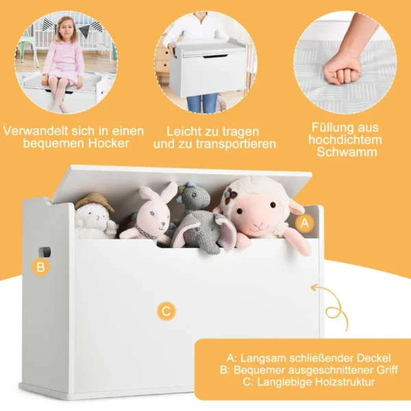 kindersitzbank-holz-spielzeugbox-12393_4_.webp Žaislų dėžė 74x39x52cm., baltos spalvos
