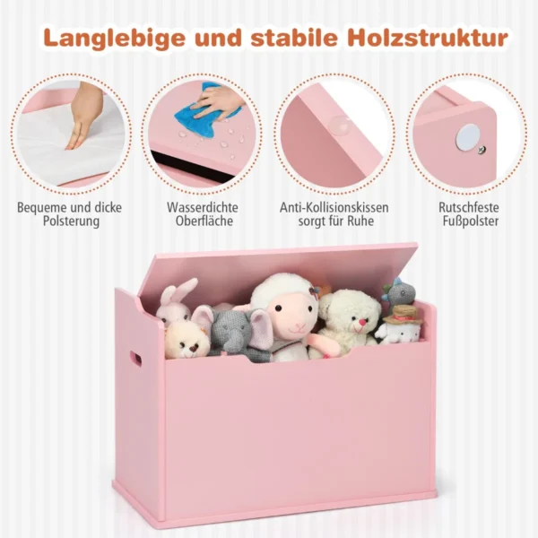 Žaislų dėžė 74x39x52cm., rožinės spalvos