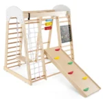 Laipiojimo rėmas su čiuožykla 124x119x138cm., įvairių spalvų