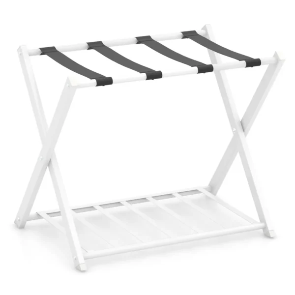 Stovas lagaminui 68x45x57cm., baltos/juodos spalvos