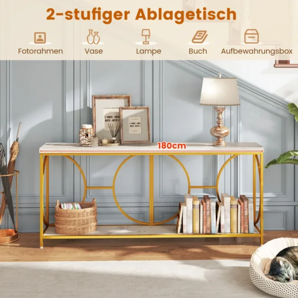 konsolentisch-eingangsbereichtisch-12452_2_.webp Konsolė 180x30x80cm., auksinės/baltos spalvos