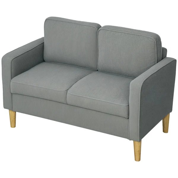 kv06d8194935dadcf.webp Sofa Homcom 117x63x79cm., pilkos/šviesiai rudos spalvos