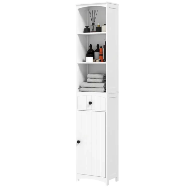 kyy42419509537dbe.webp Vonios spintelė Homcom 34x24x170,5cm., baltos spalvos