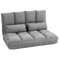 Grindų sofa-lova Homcom 102x73x60cm., pilkos spalvos