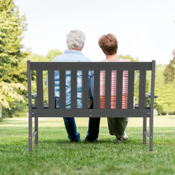 Sodo suoliukas 132x65x91cm., pilkos spalvos