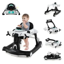 Vaikštynė 72,5x64x54cm., baltos/juodos spalvos