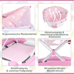 Vaikštynė 71,5x62x54,5cm., rožinės/baltos spalvos