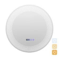 Led sieninis veidrodis 60cm., baltos/sidabrinės spalvos