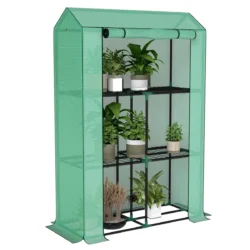 Šiltnamis Outsunny 100x40x150cm., žalios spalvos