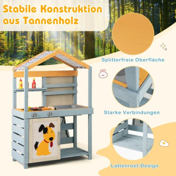 Vaikų virtuvė 75x34x111cm., įvairių spalvų