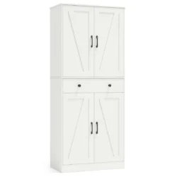 Spintelė 77x39x183cm., baltos spalvos