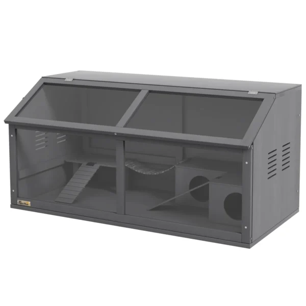 Graužikų narvas PawHut 100x52x50cm., pilkos spalvos