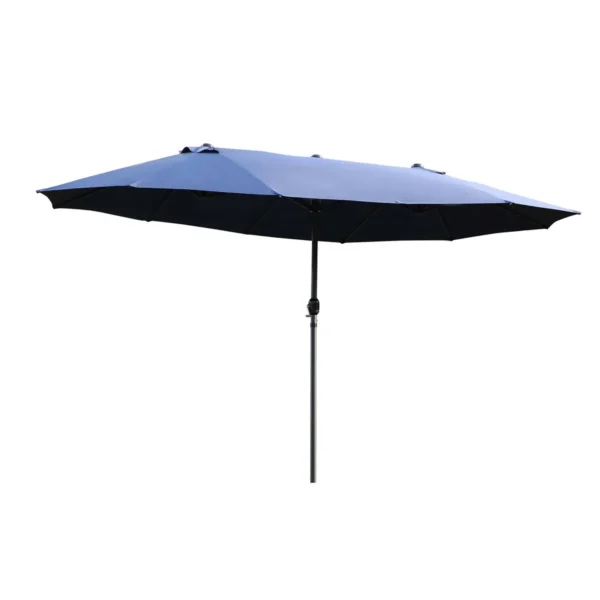 Lauko skėtis Outsunny 455x265x238cm., mėlynos/juodos spalvos