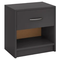 Naktinis staliukas 38,5x28x40,5cm., tamsiai pilkos spalvos