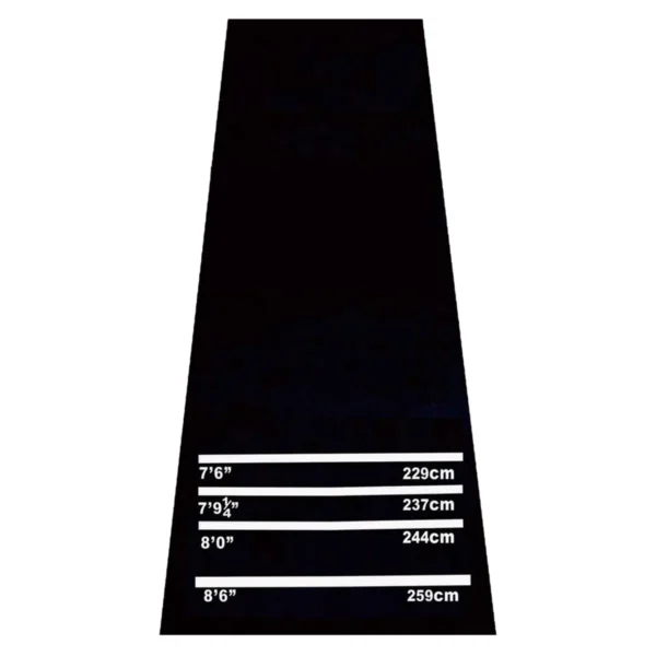 Smiginio kilimėlis Homcom 300x61x0,3cm., juodos/baltos spalvos