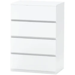 Komoda Homcom 55x33x80cm., baltos spalvos 