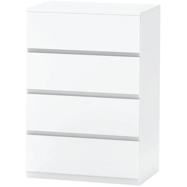 Komoda Homcom 55x33x80cm., baltos spalvos 