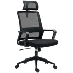 Biuro kėdė Homcom 60x64x112cm., juodos spalvos