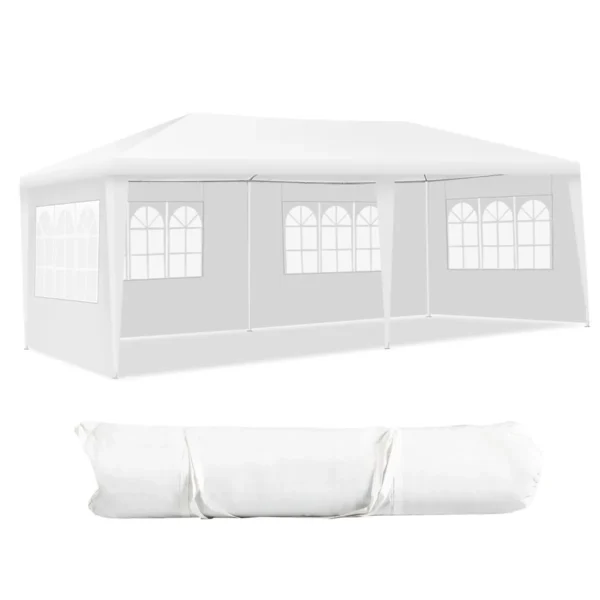 Pavėsinė 600x300x250cm., baltos spalvos