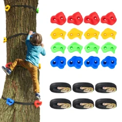 Rinkinys iš 18 laipiojimo akmenų, įvairių spalvų