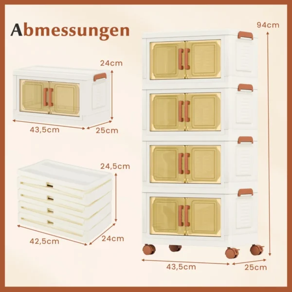 ordnungsboxen-13192_9_.webp Knygų spintelė 43,5x25x94cm., baltos/rudos spalvos