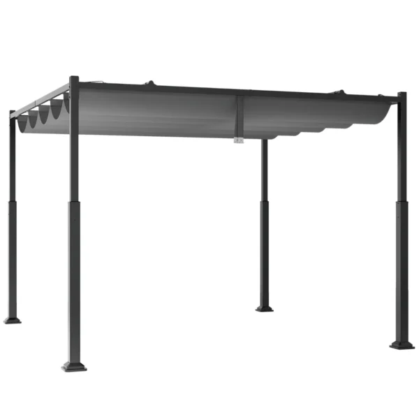 pergola-np11860gr_8_.webp Pavėsinė 310x310x225cm., tamsiai pilkos spalvos