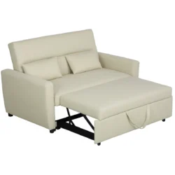 Sofa-lova Homcom 155x90x88,5cm., smėlio spalvos