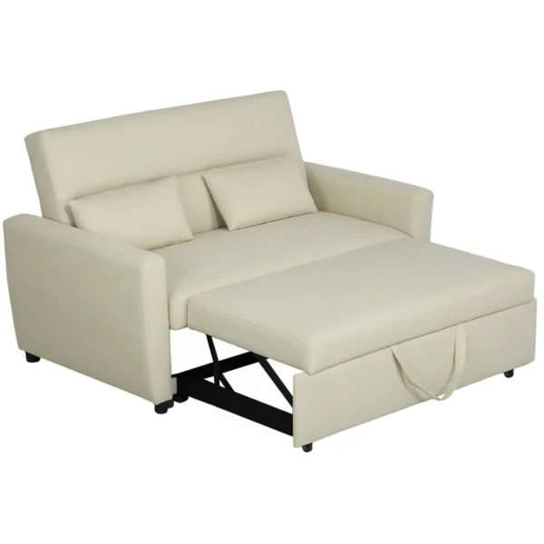 Sofa-lova Homcom 155x90x88,5cm., smėlio spalvos